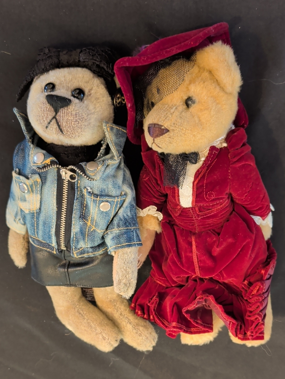 Vintage Pickford "Brass Button" Bears - 1910s & 1980s Duo